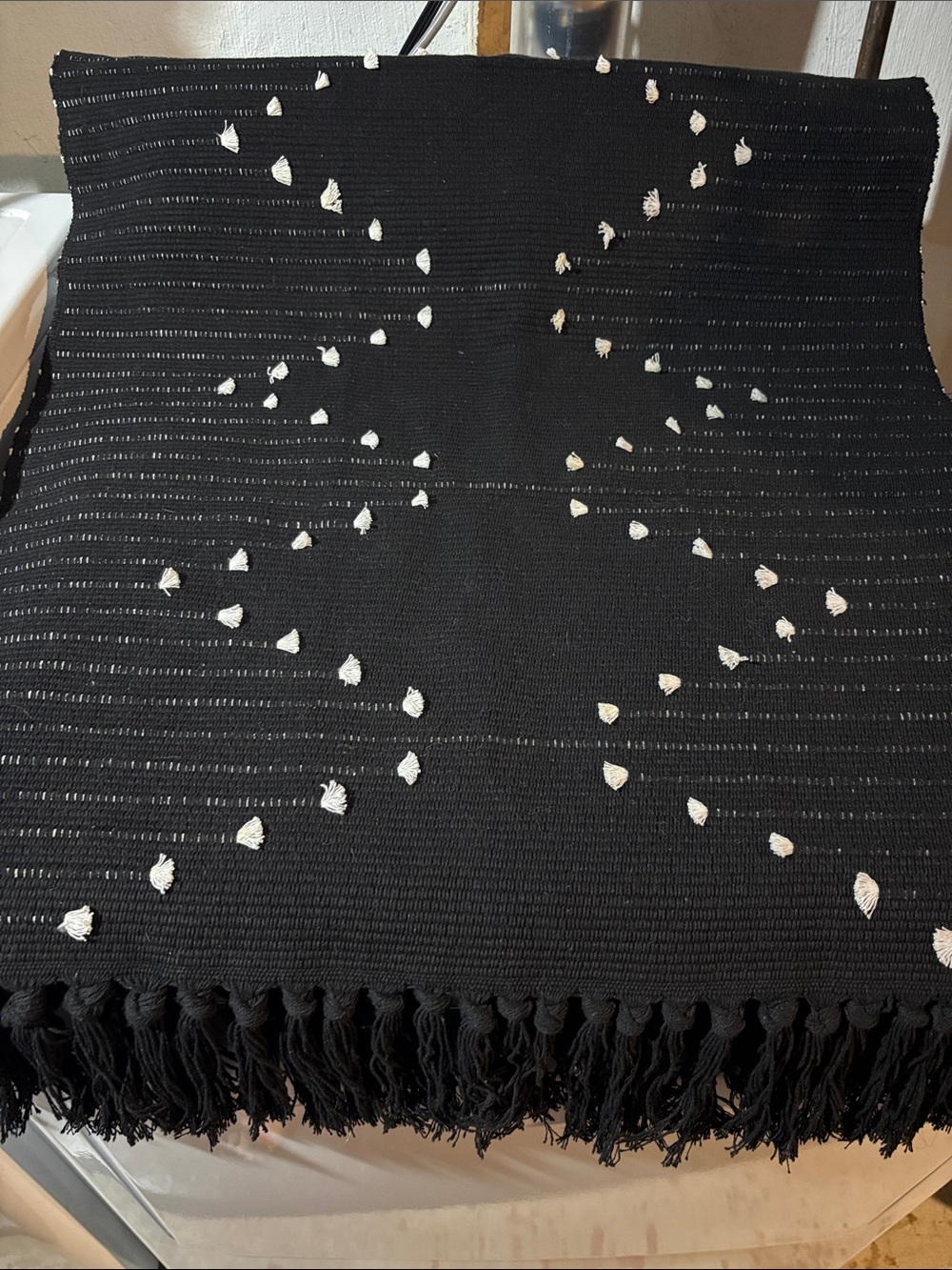 Long Boho Rug with Tassels - Picture 4 of 9